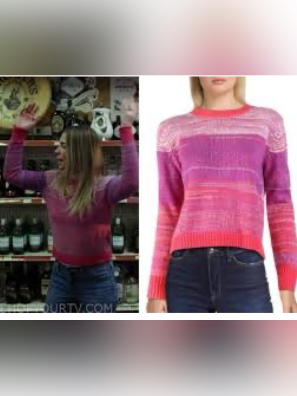 Aqua Cashmere sweater Large